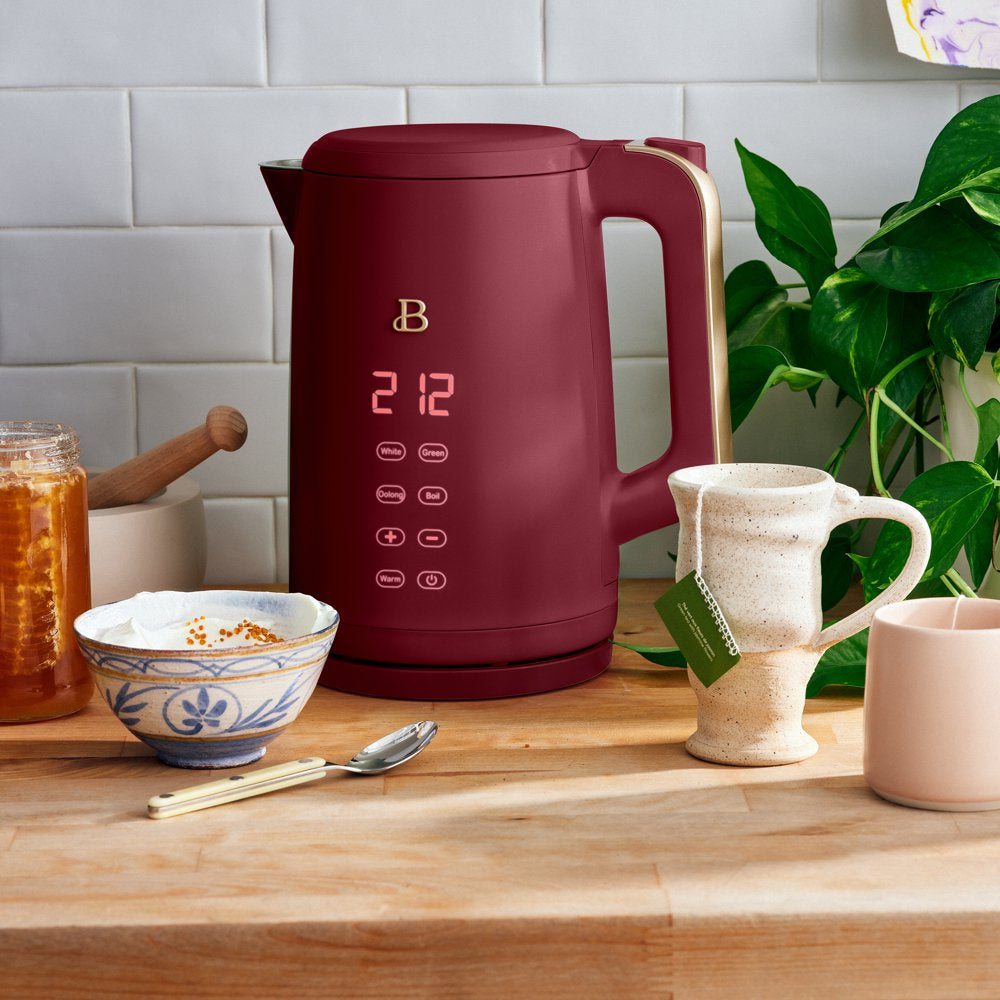 1.7L Digital Double Wall Electric Kettle, Limited Edition Merlot by Drew Barrymore