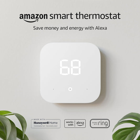 Smart Thermostat – save Money and Energy - Works with Alexa and Ring - C-Wire Required