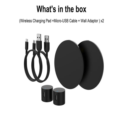 2 Pack Wireless Charging Pad Compatible with All Qi Enabled Devices